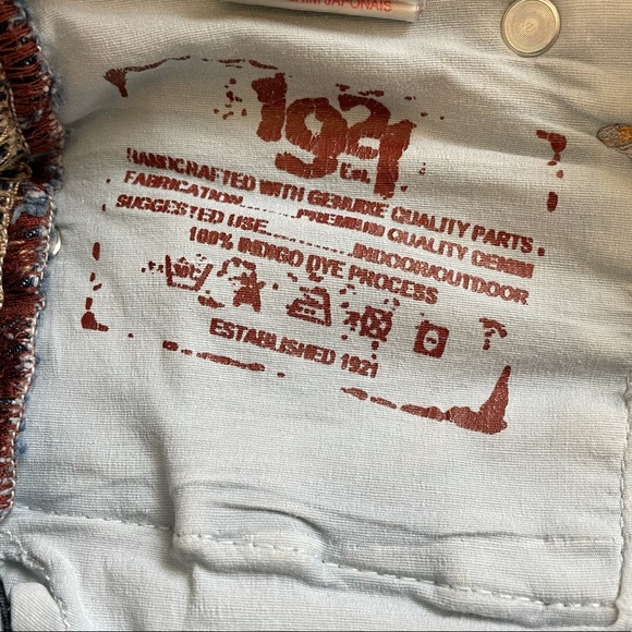 1921  Western Glove Cut Off Denim Shorts - Picture 11 of 12